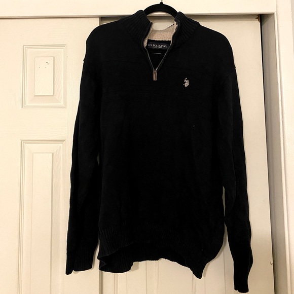 US Polo Assn. Quarter Zip Men’s Sweater - Picture 1 of 3